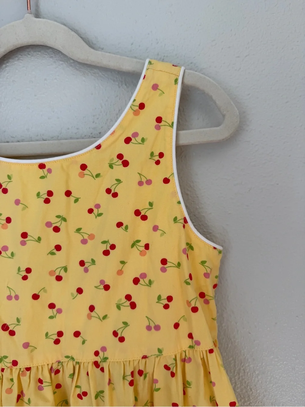 Gymboree Yellow Cherry-Print Sleeveless Dress